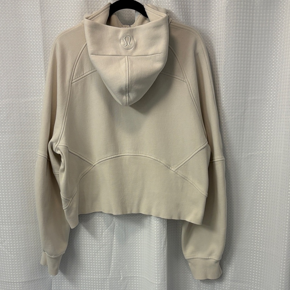 Lululemon Scuba Oversized Half Zip Hoodie ~ XL/XXL ~ Natural Ivory / Bone - Picture 8 of 12